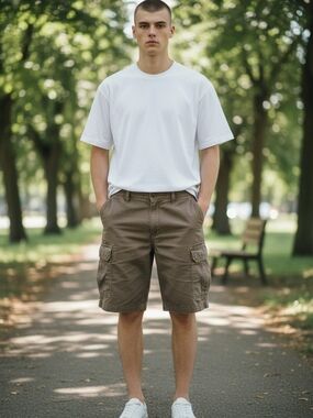 Croft & Barrow Brown Cargo Shorts - Men's Size 34 - EUC